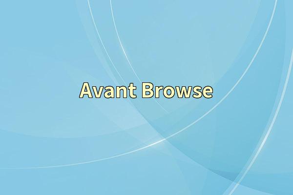 Avant Browse